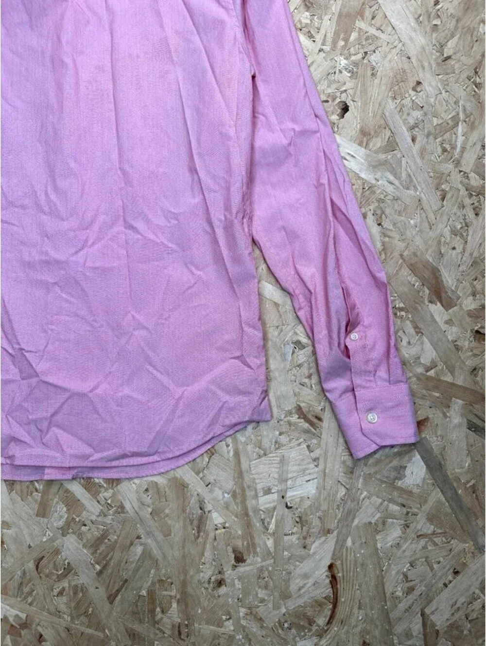 Banana Republic Shirt Mens Small Pink Slim Flex Fit Tech Stretch Cotton Button